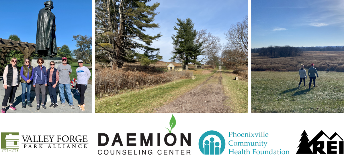 Daemion Counseling Center Mindfulness Walks in Valley Forge National Park